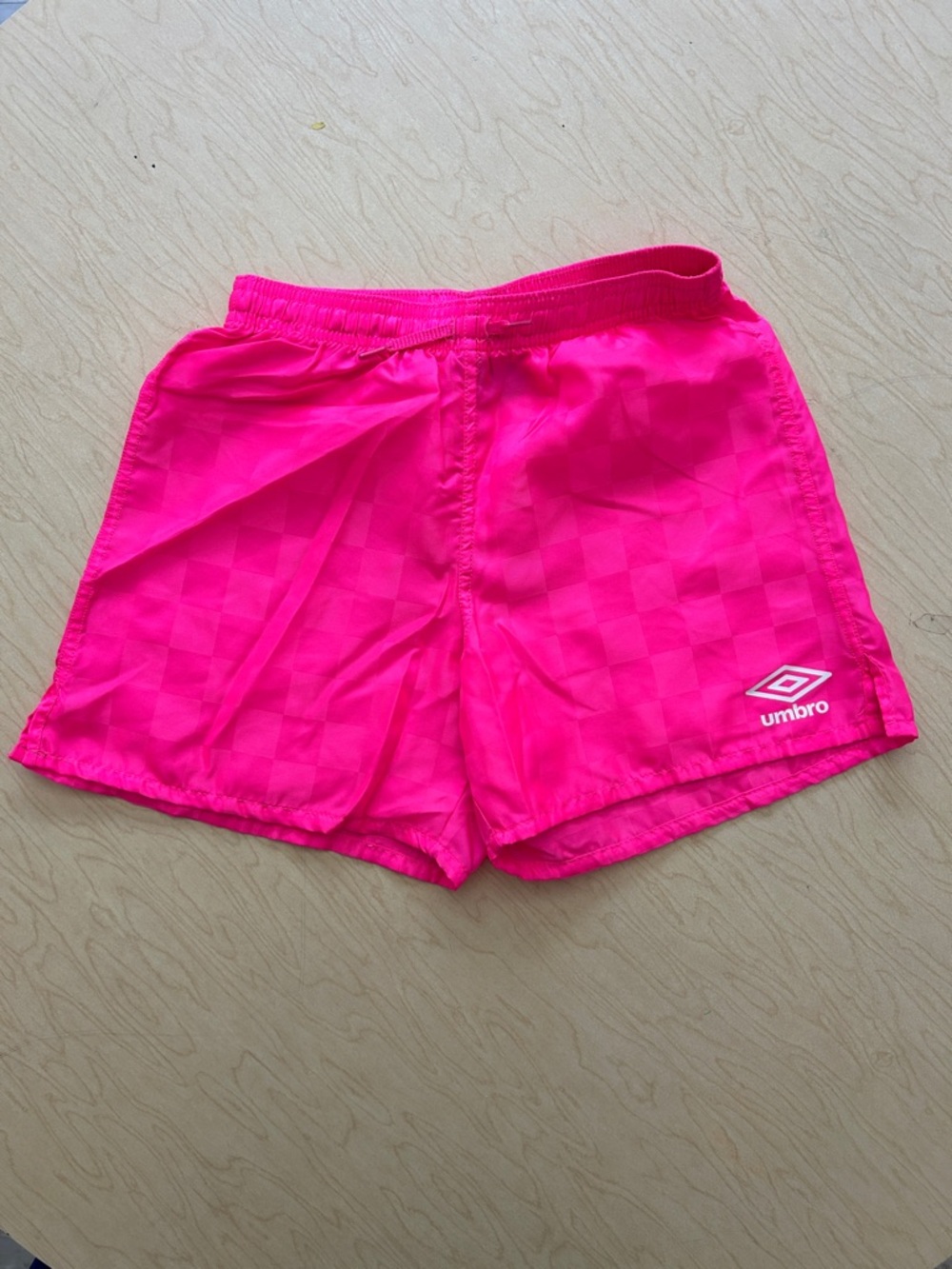 Umbro Neon Pink Athletic Shorts YS